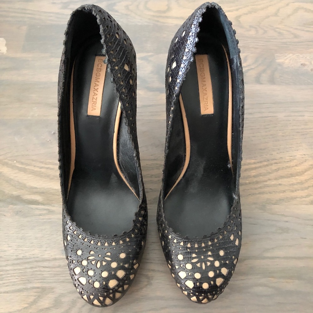 BCBGMaxAzria Black, Cut-out Pumps